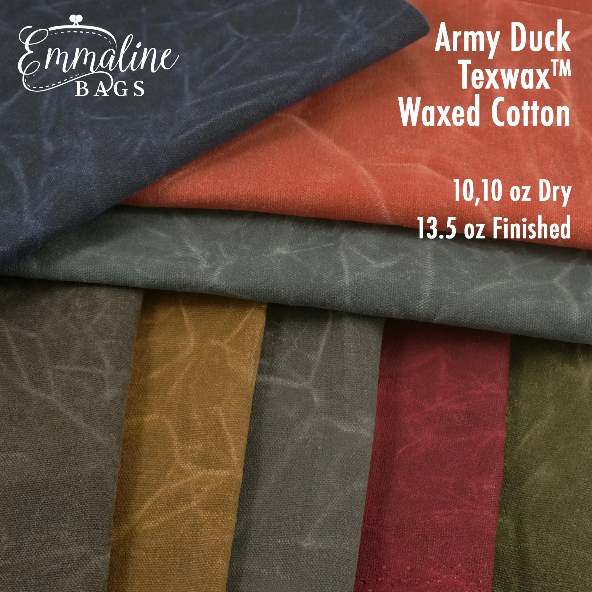 Army Duck Waxed Canvas - 13.5 oz/square yard - TexWax™ Finish