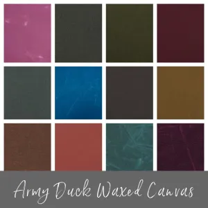 Army Duck Waxed Canvas - 13.5 oz/square yard - TexWax™ Finish