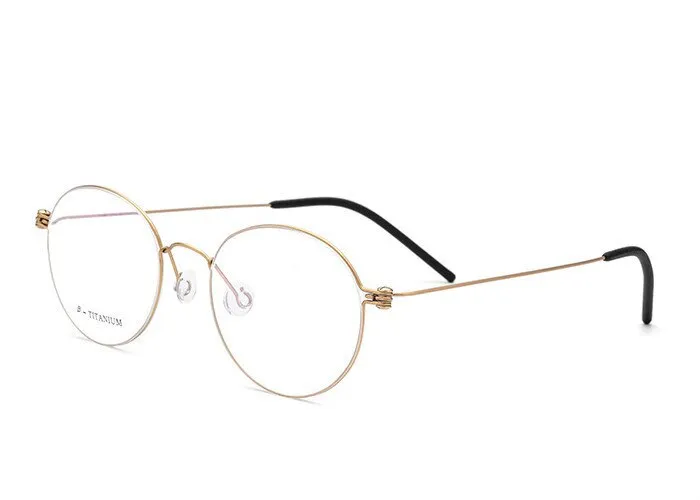 Brightzone Unisex Full Rim Round Titanium Eyeglasses 9901