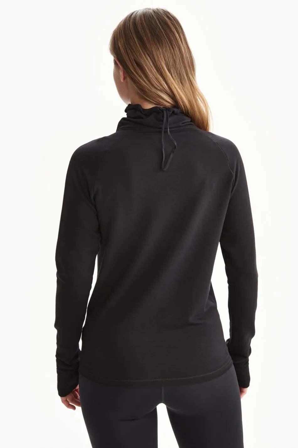 CRESCENT SNOOD LONG SLEEVE TOP