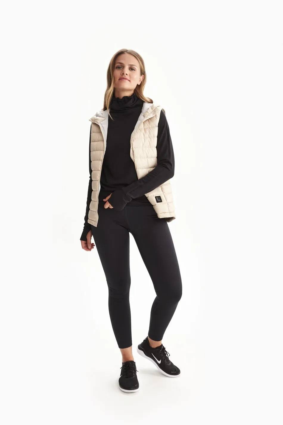 CRESCENT SNOOD LONG SLEEVE TOP