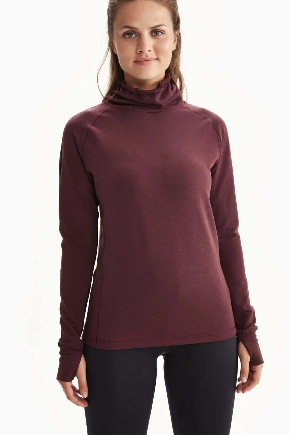 CRESCENT SNOOD LONG SLEEVE TOP