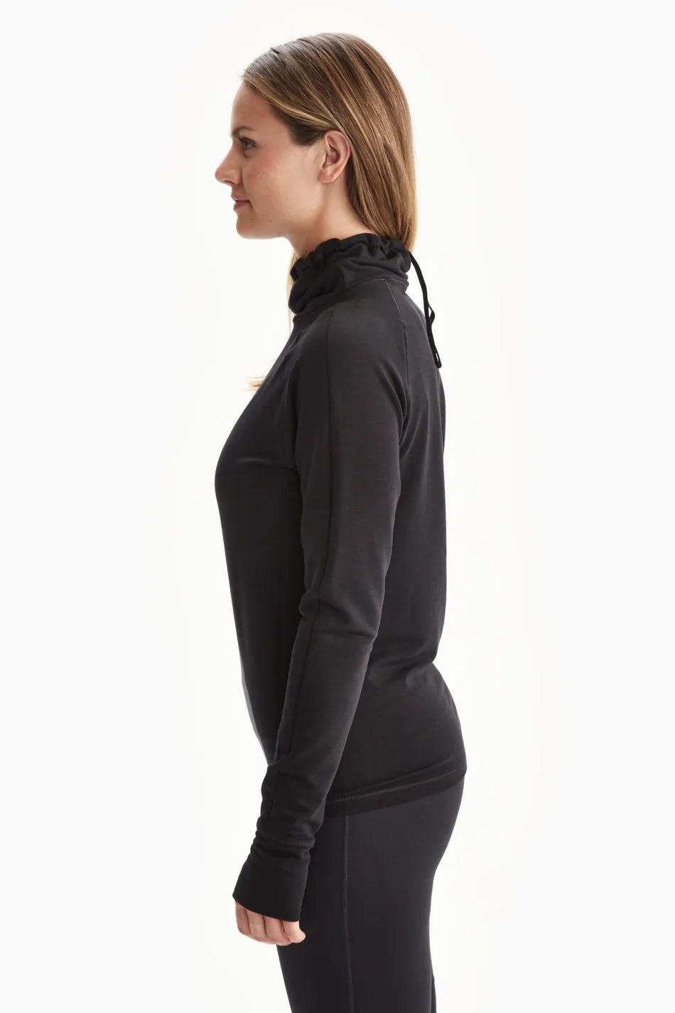 CRESCENT SNOOD LONG SLEEVE TOP