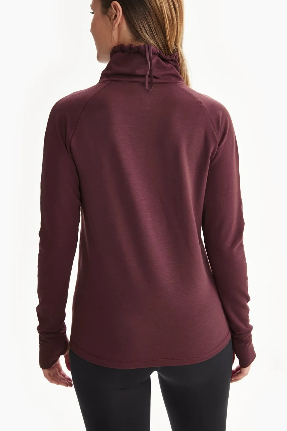 CRESCENT SNOOD LONG SLEEVE TOP