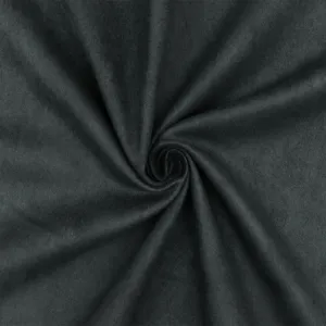 Dark Gray Solid Faux Suede Polyester Brushed Woven Fabric