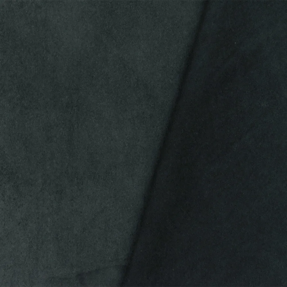 Dark Gray Solid Faux Suede Polyester Brushed Woven Fabric