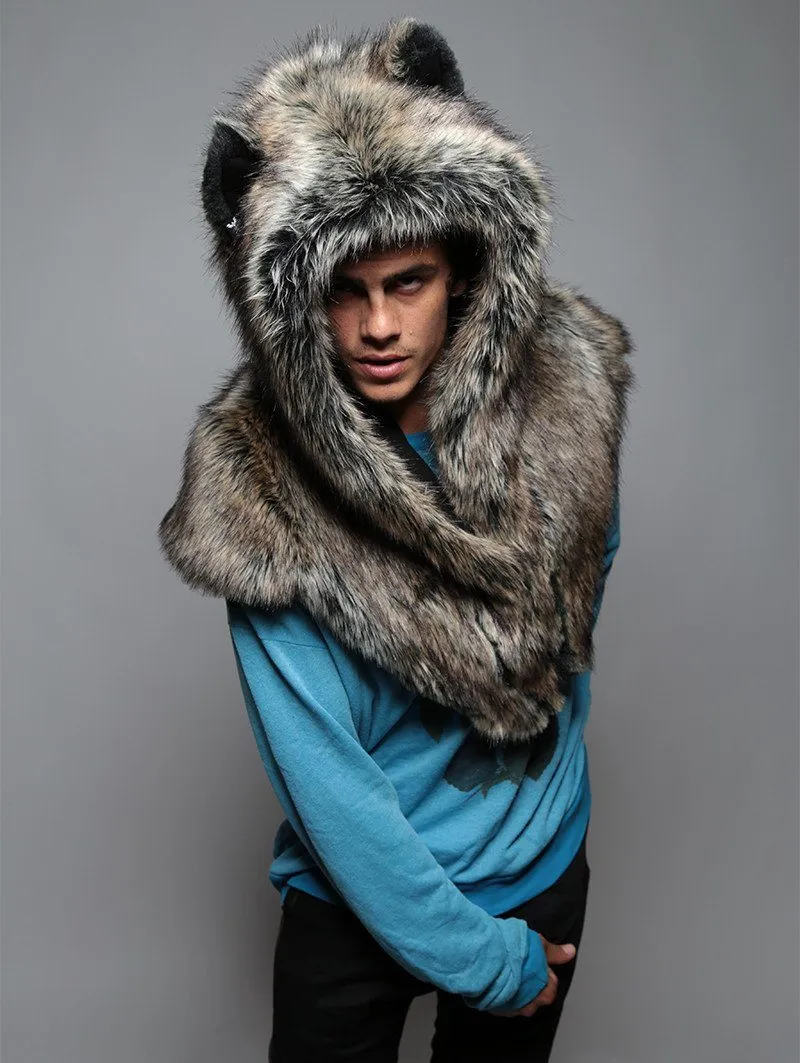 Dire Wolf Faux Fur Shawl | Men's