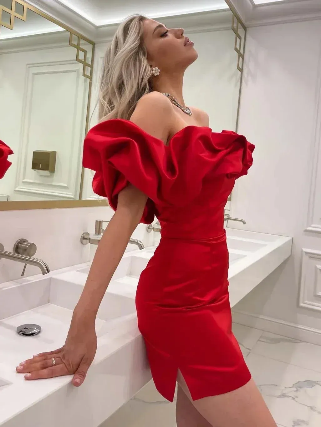 Evening Ruffles Party  Dresses