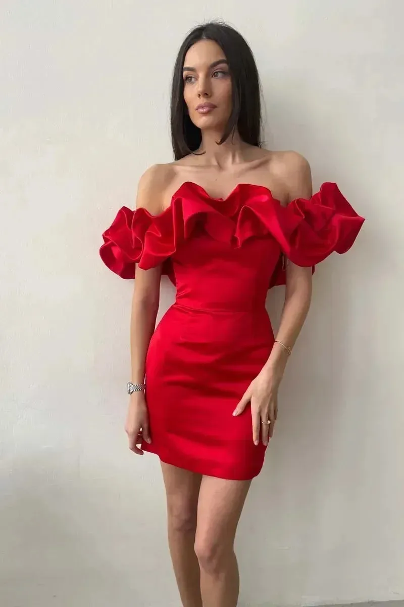 Evening Ruffles Party  Dresses
