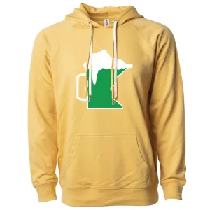 Green Beer Mug Minnesota Lightweight Hoodie