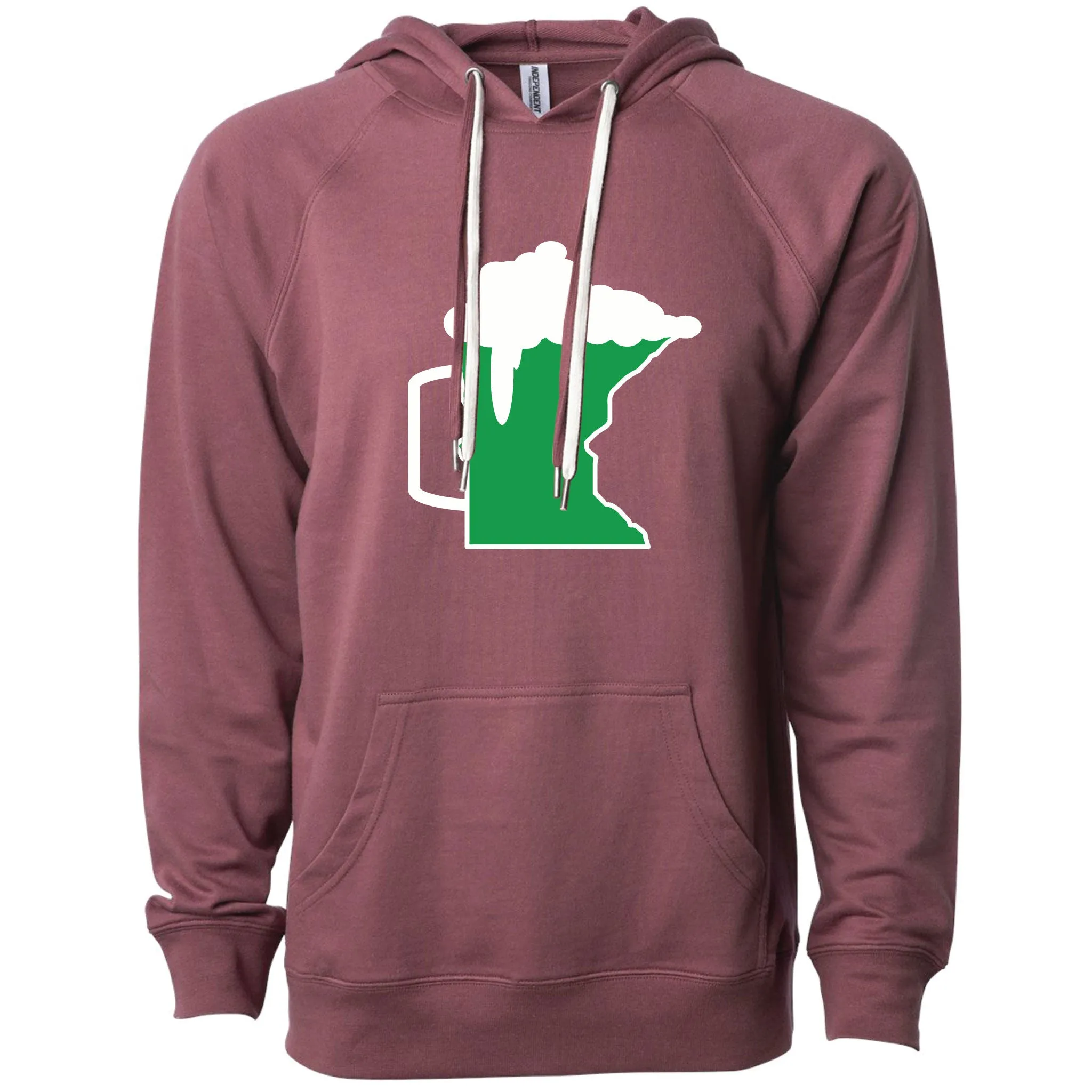 Green Beer Mug Minnesota Lightweight Hoodie