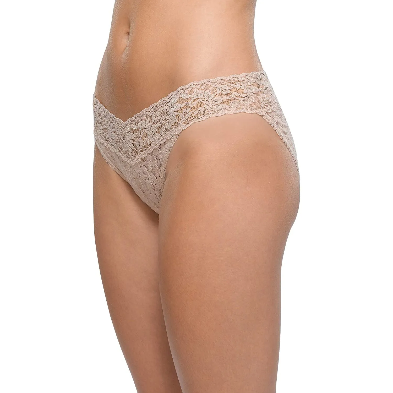 Hanky Panky Women's High-Quality Comfortable V-kini Panty, Chai, L - 482374-CHAI-L