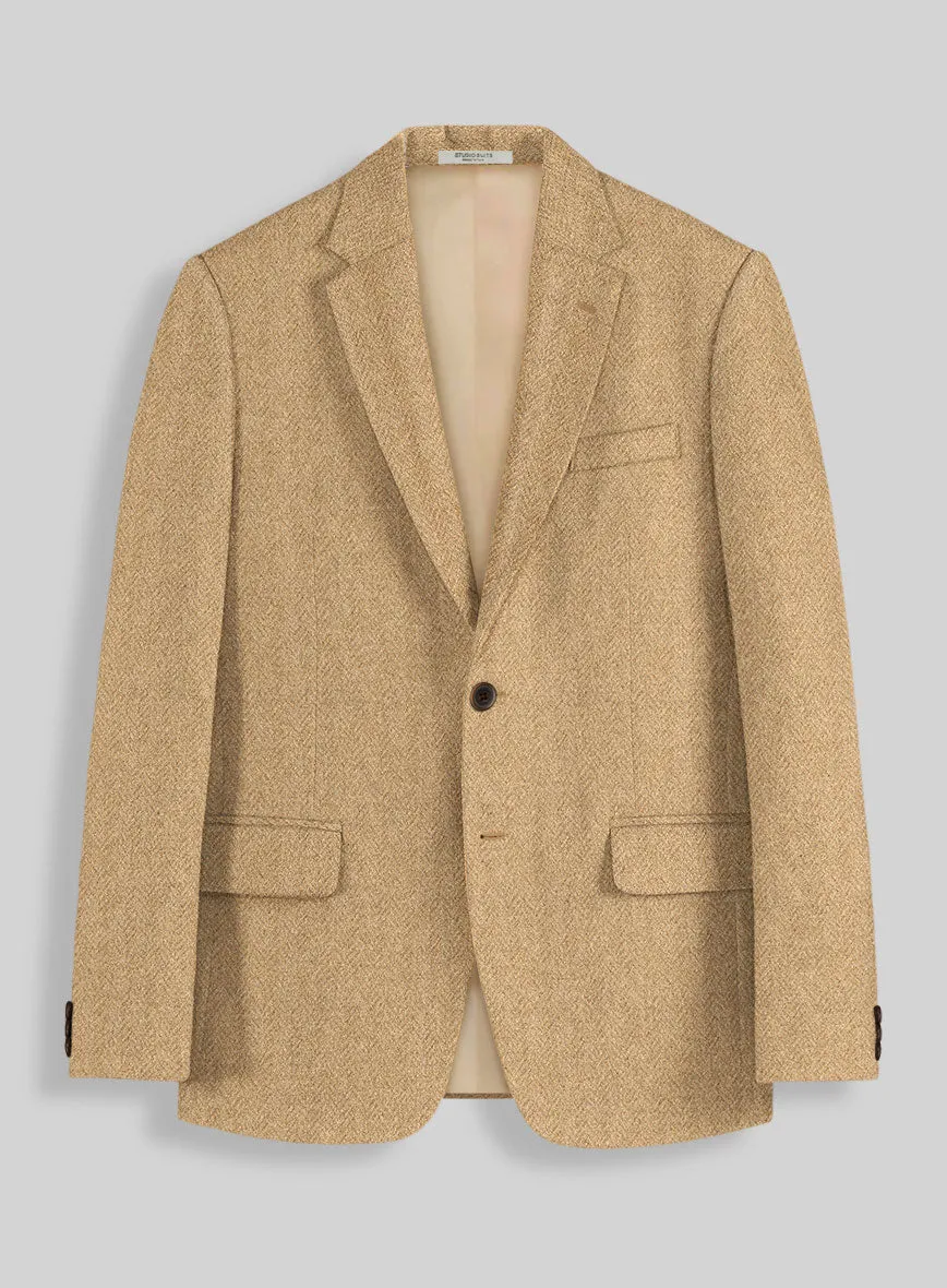Harris Tweed Beige Herringbone Suit
