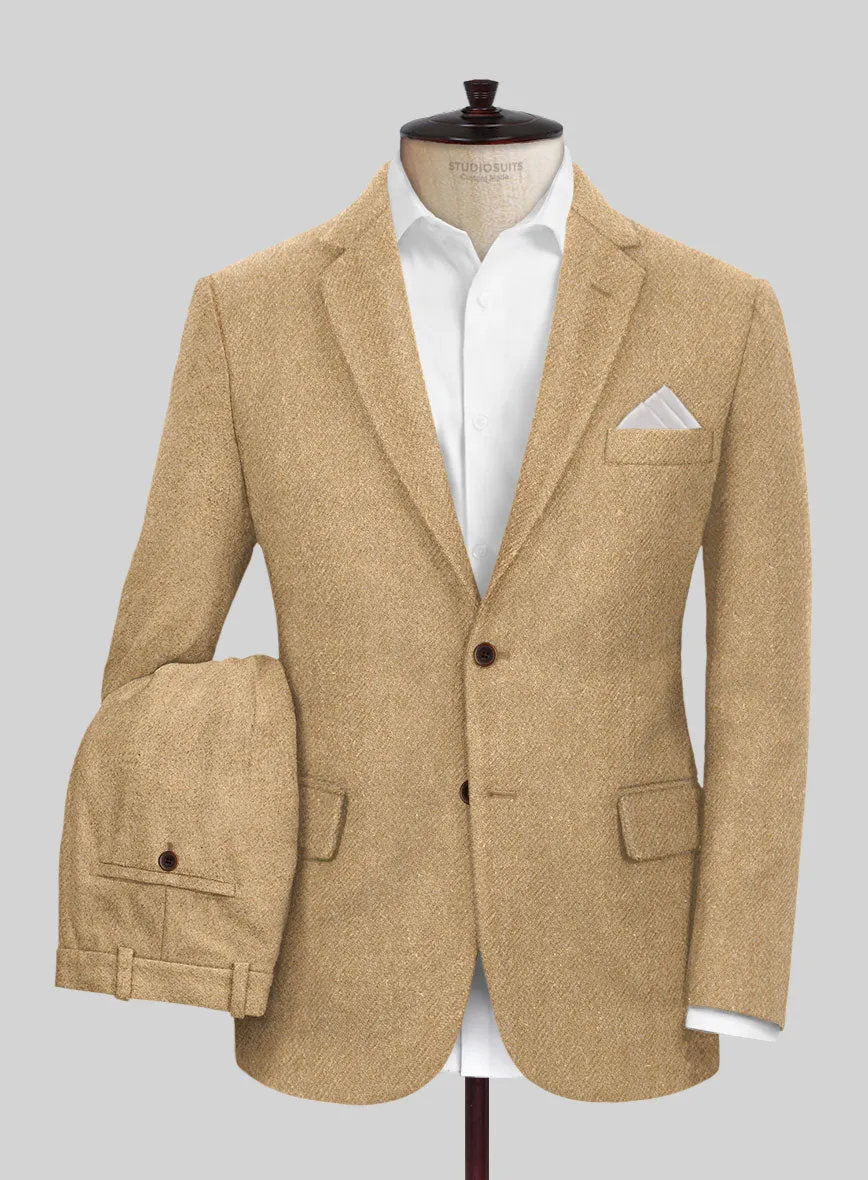 Harris Tweed Beige Herringbone Suit