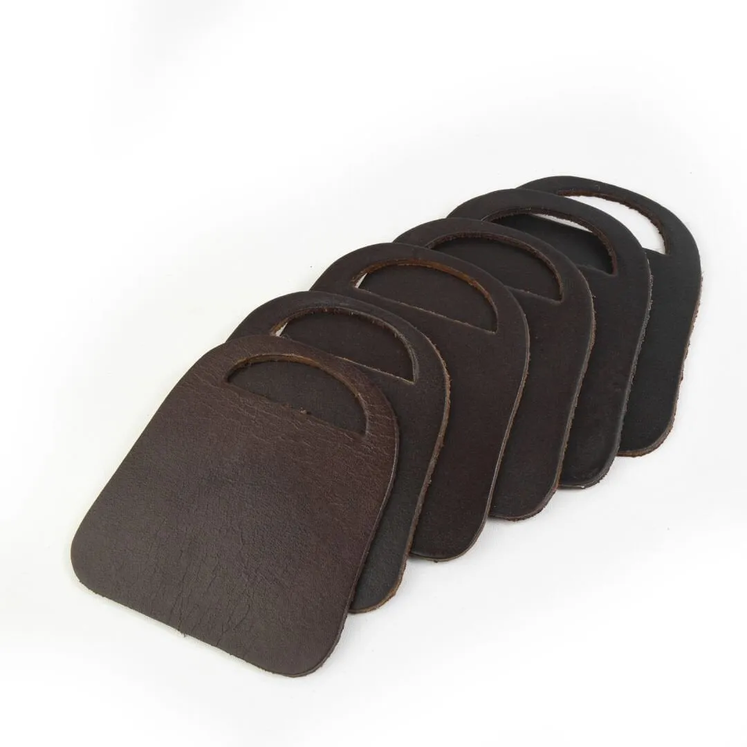 Leather Coasters Pack Of 6