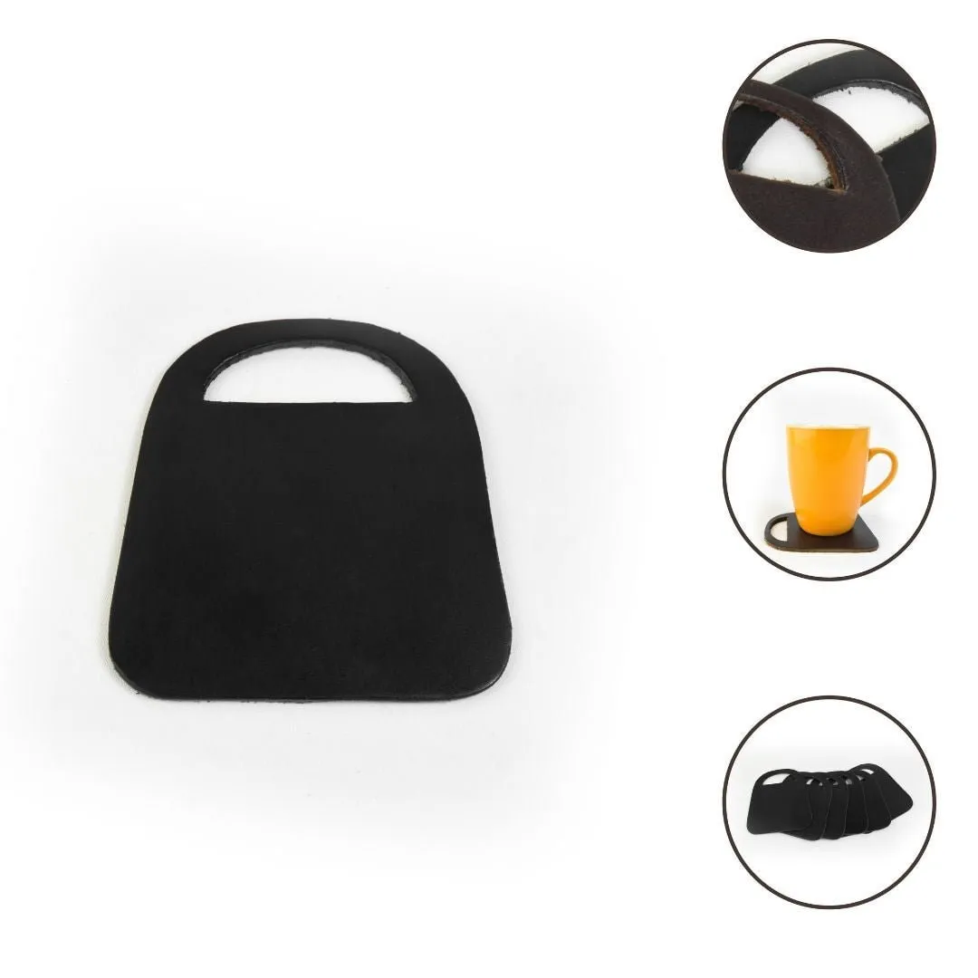 Leather Coasters Pack Of 6