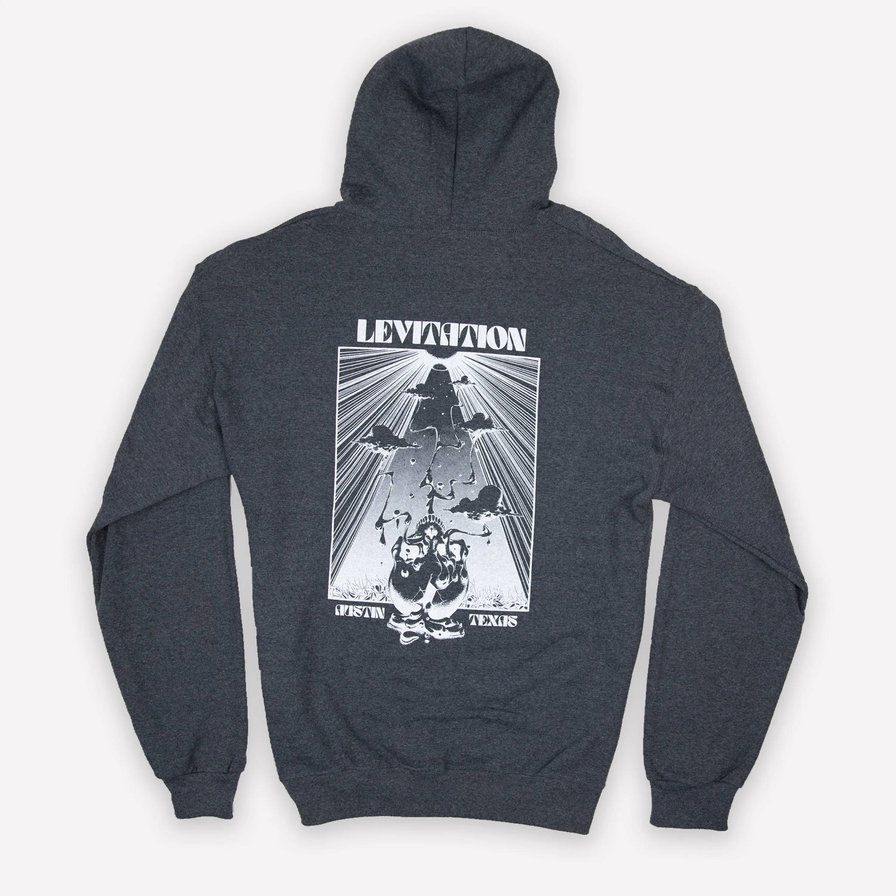 Levitation Melted Skull Zip Up Hoodie