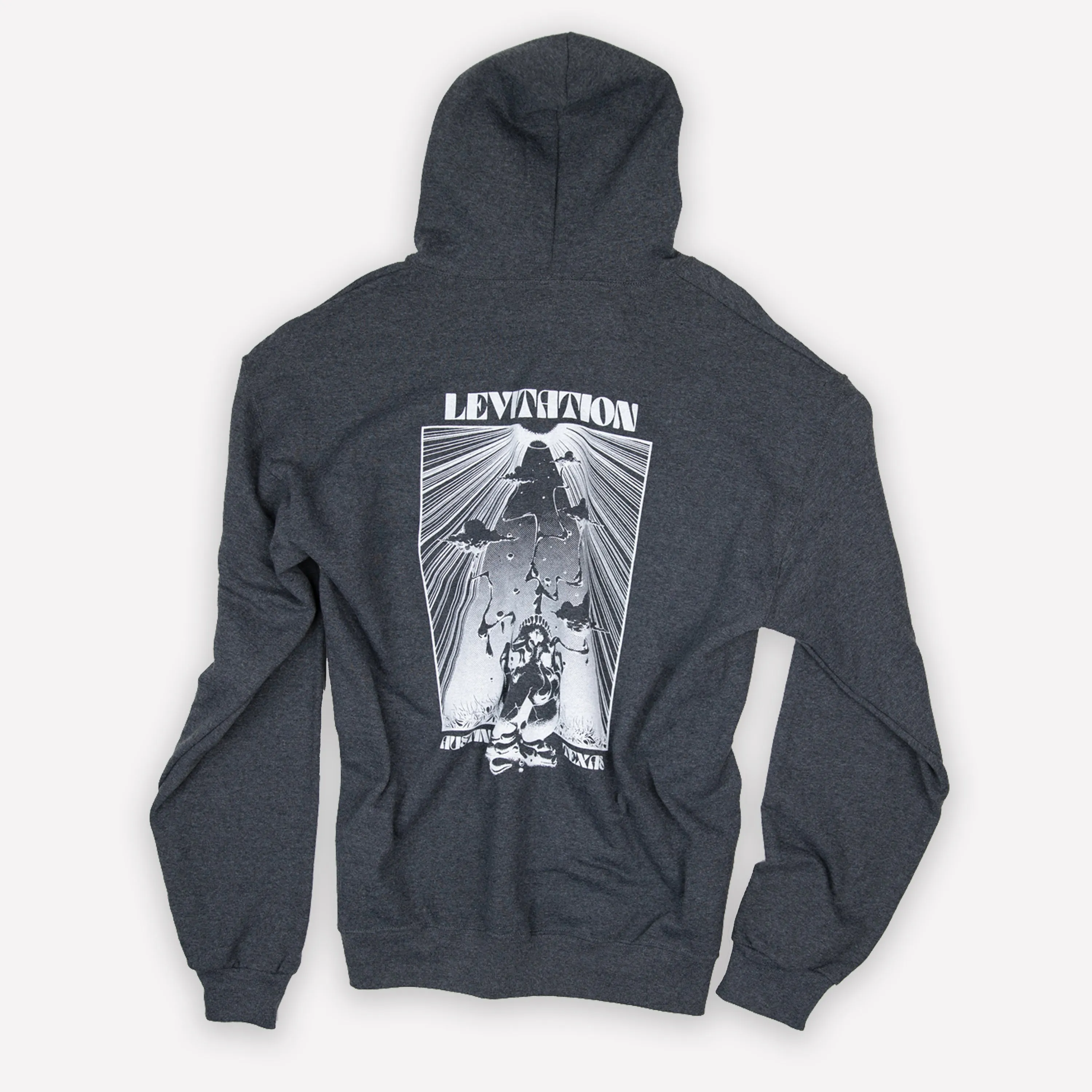 Levitation Melted Skull Zip Up Hoodie
