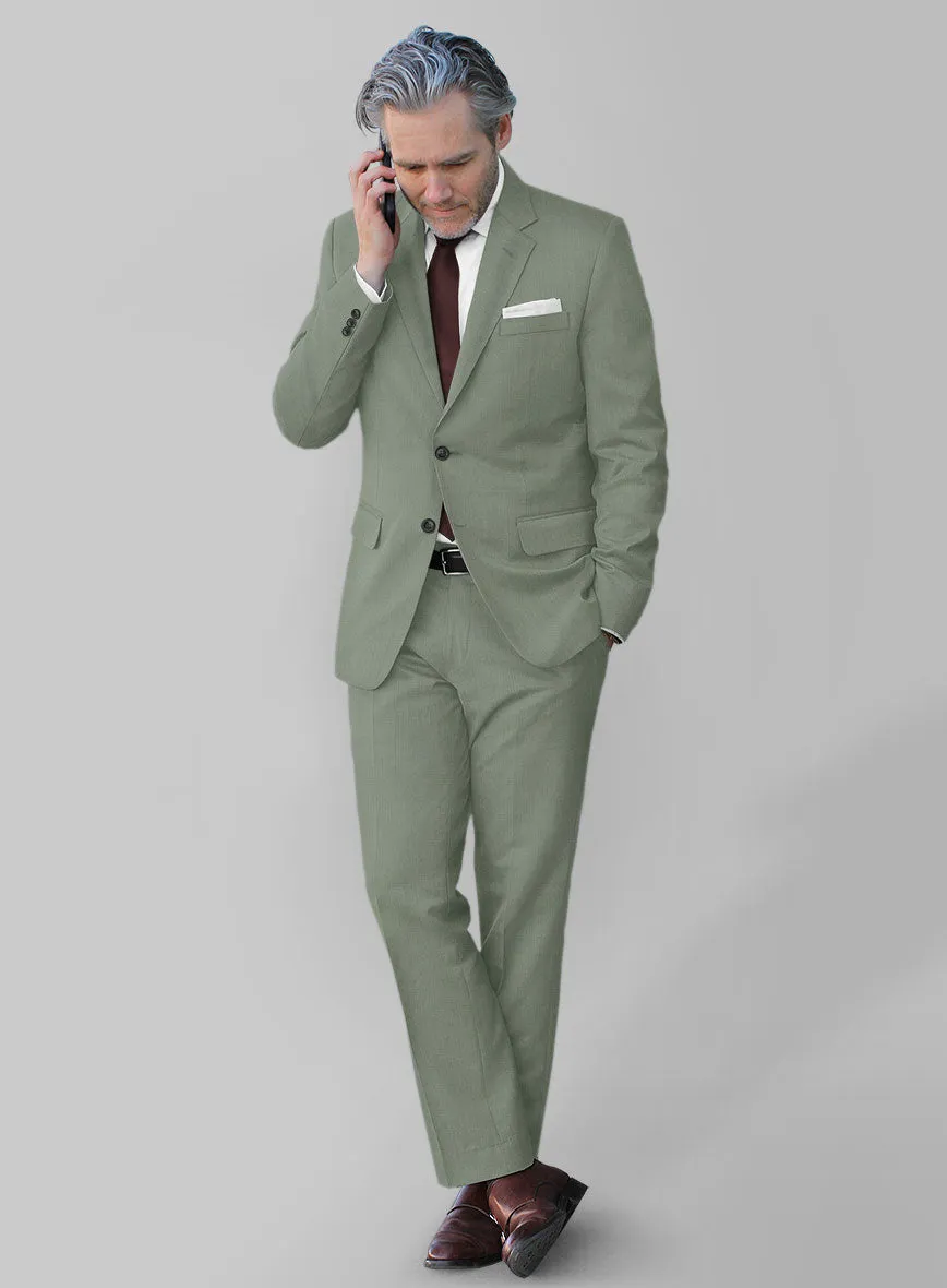 Marco Stretch Oak Green Wool Suit