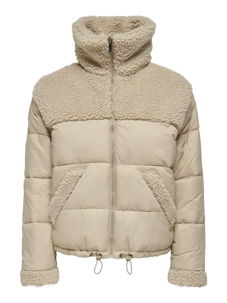 Only Womens Lerika Mix Short Jacket Humus