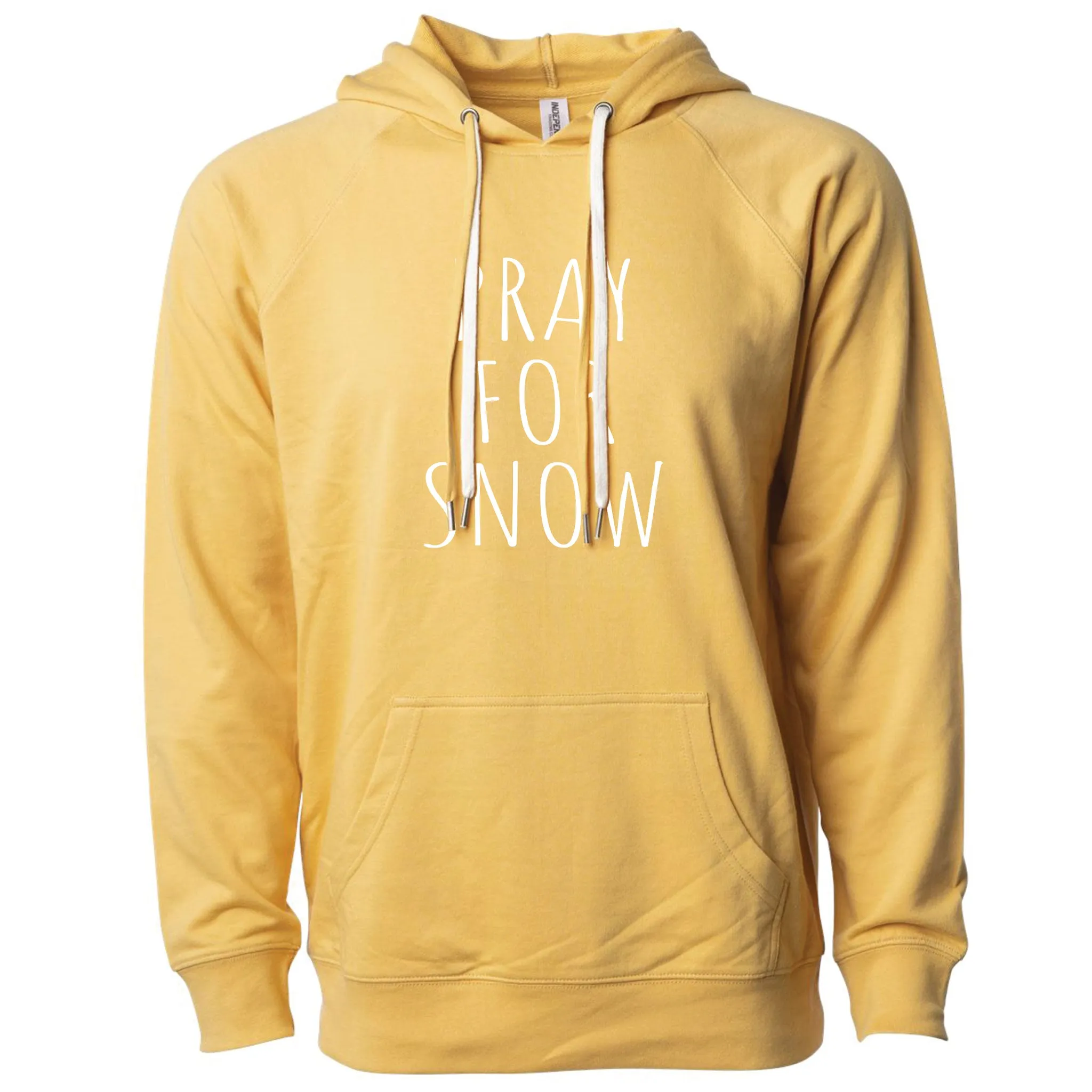 Pray for Snow Lightweight Hoodie
