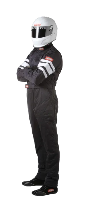 RaceQuip One Piece Multi Layer Fire Suit - Black - 2XL - 120007
