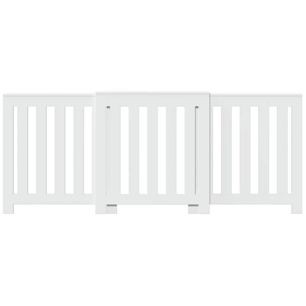 Radiator Cover White 205x21.5x83.5 cm Engineered Wood