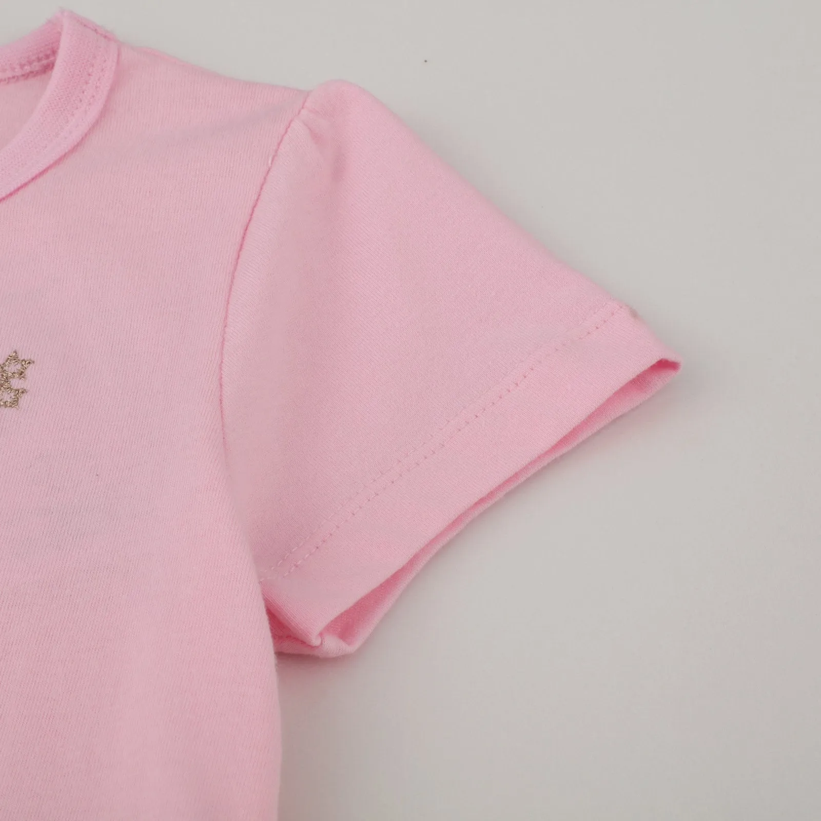 Short Sleeve Beautiful Unicorn Pattern with Gold Stars Girls Dress in Pink | Toddler Kid Baby Girl Dress Gift Princess Girl Dresses Cloths