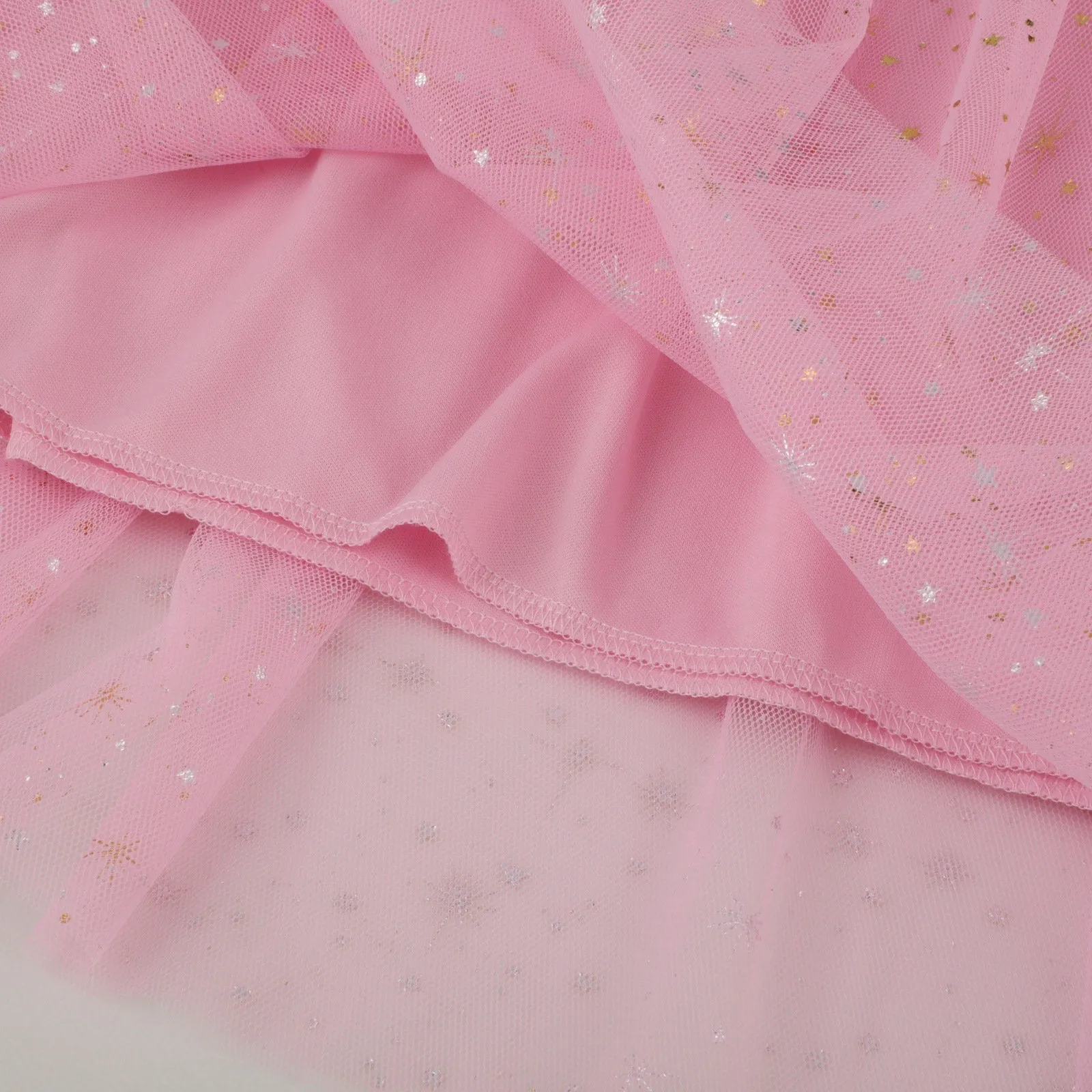 Short Sleeve Beautiful Unicorn Pattern with Gold Stars Girls Dress in Pink | Toddler Kid Baby Girl Dress Gift Princess Girl Dresses Cloths