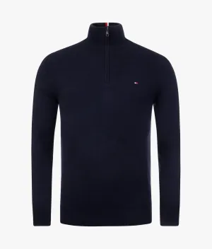 Soft Merino Wool Half Zip Jumper