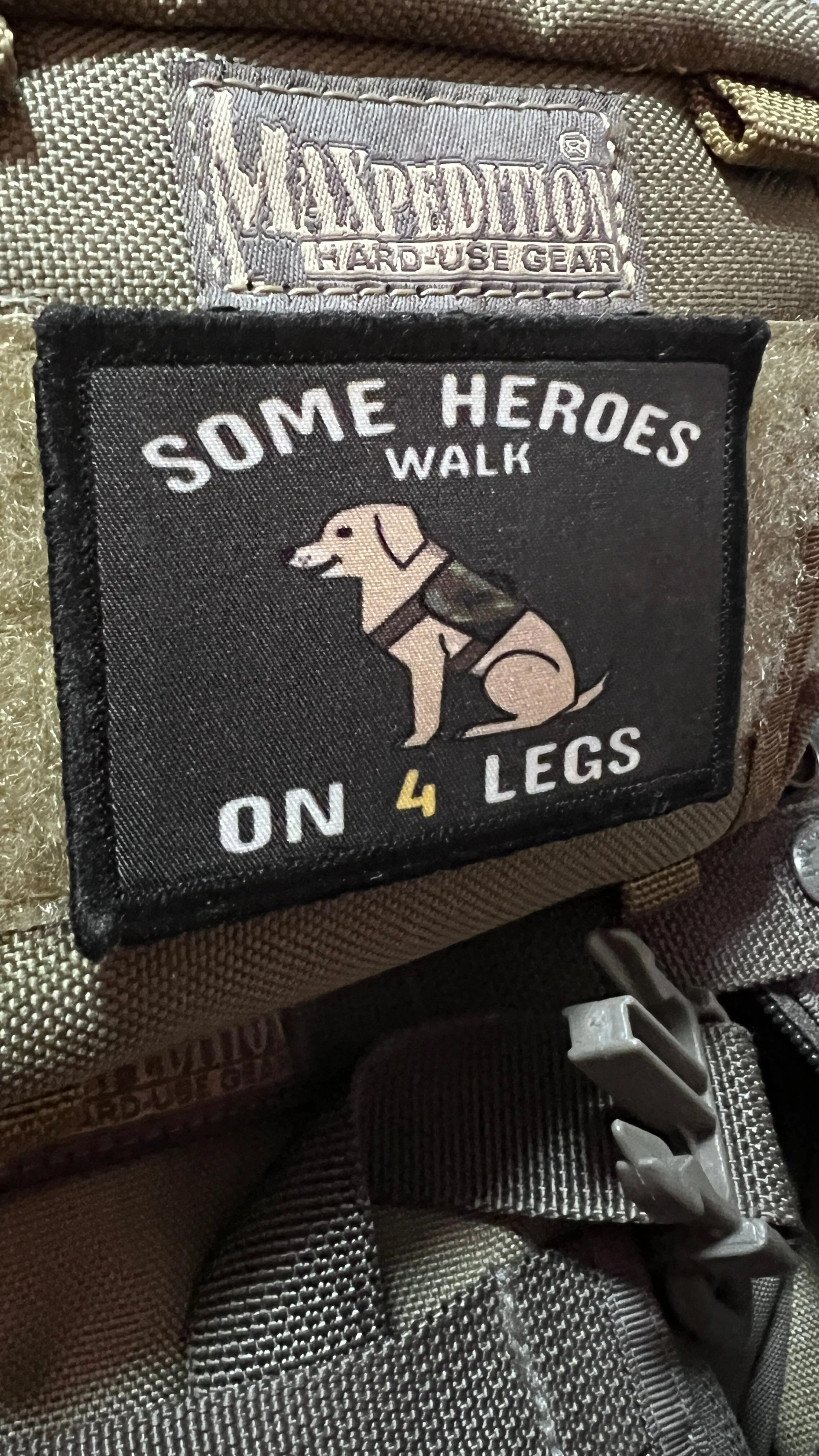 Some Heroes Walk on 4 Legs Service Dog Morale Patch