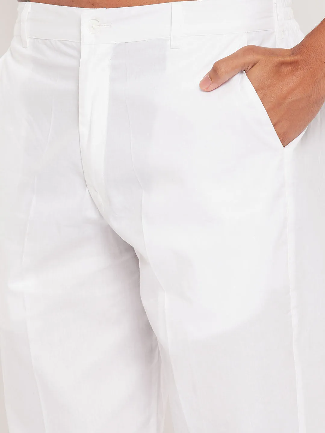 VASTRAMAY Men's Blue Cotton Kurta Set
