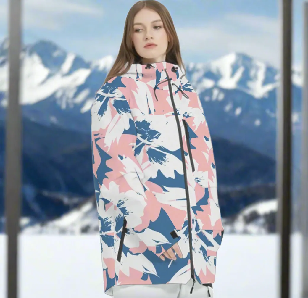 Women's Aspen Ski Snowboard Jacket, Full Zip, Pastel Winter Blush