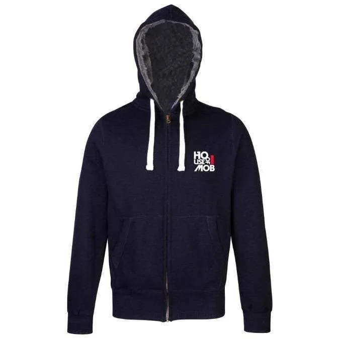 Zip Up Block Haus Fur Hoodie